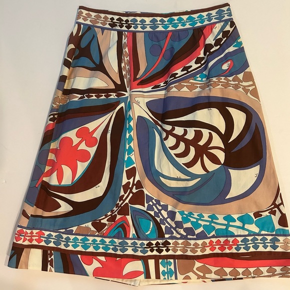 Vintage Emilio Pucci Cotton Blouse Skirt - Picture 6 of 12